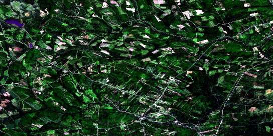 Napadogan Satellite Map 021J07 at 1:50,000 scale - National Topographic System of Canada (NTS) - Orthophoto