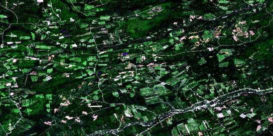 Air photo: Doaktown Satellite Image map 021J09 at 1:50,000 Scale