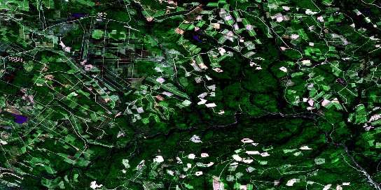 Hayesville Satellite Map 021J10 at 1:50,000 scale - National Topographic System of Canada (NTS) - Orthophoto