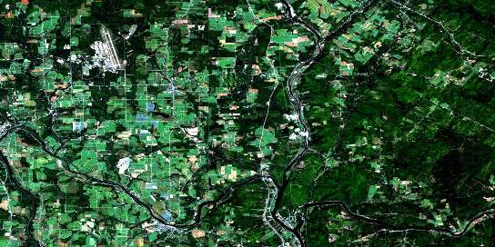 Aroostook Satellite Map 021J13 at 1:50,000 scale - National Topographic System of Canada (NTS) - Orthophoto
