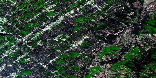 Air photo: Sainte-Justine Satellite Image map 021L08 at 1:50,000 Scale