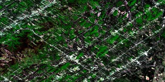 Saint-Magloire Satellite Map 021L09 at 1:50,000 scale - National Topographic System of Canada (NTS) - Orthophoto