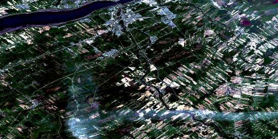 Charny Satellite Map 021L11 at 1:50,000 scale - National Topographic System of Canada (NTS) - Orthophoto