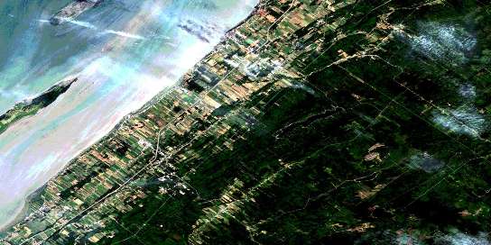 Air photo: Saint-Jean-Port-Joli Satellite Image map 021M01 at 1:50,000 Scale