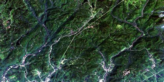 Tewkesbury Satellite Map 021M03 at 1:50,000 scale - National Topographic System of Canada (NTS) - Orthophoto