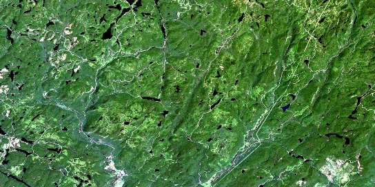 Riviere Tourilli Satellite Map 021M04 at 1:50,000 scale - National Topographic System of Canada (NTS) - Orthophoto