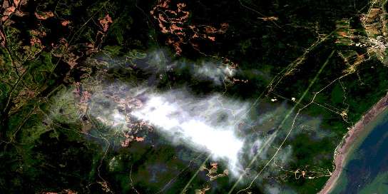 Air photo: Maillard Satellite Image map 021M07 at 1:50,000 Scale