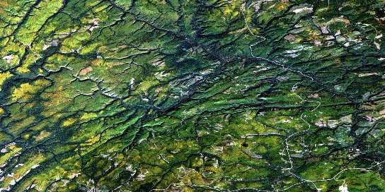 Upsalquitch Forks Satellite Map 021O10 at 1:50,000 scale - National Topographic System of Canada (NTS) - Orthophoto