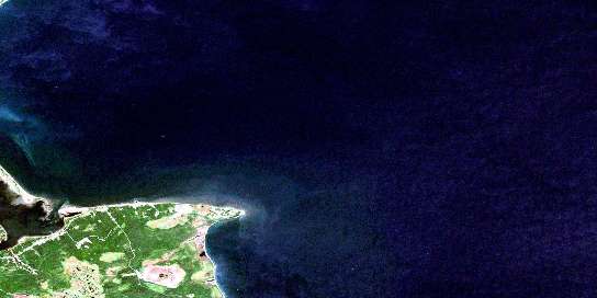 Air photo: Point Escuminac Satellite Image map 021P02 at 1:50,000 Scale