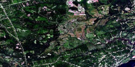 Air photo: Tabusintac River Satellite Image map 021P06 at 1:50,000 Scale