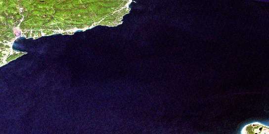 Air photo: Port-Daniel Satellite Image map 022A02 at 1:50,000 Scale