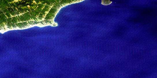 Air photo: Cap D'Espoir Satellite Image map 022A08 at 1:50,000 Scale