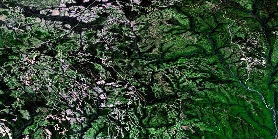 Air photo: Ruisseau Jerome Satellite Image map 022B07 at 1:50,000 Scale