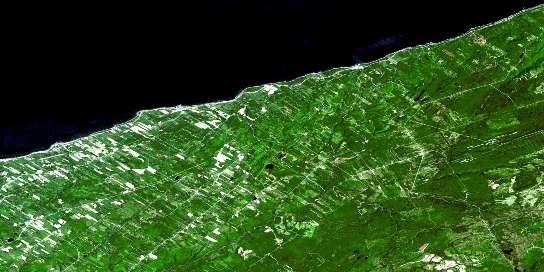 Ste-Felicite Satellite Map 022B14 at 1:50,000 scale - National Topographic System of Canada (NTS) - Orthophoto