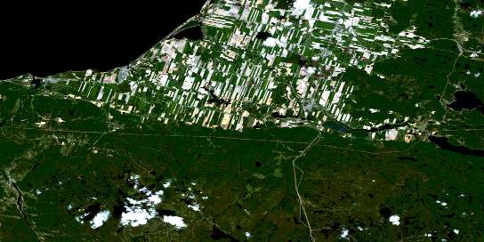 Air photo: Hebertville Satellite Image map 022D05 at 1:50,000 Scale