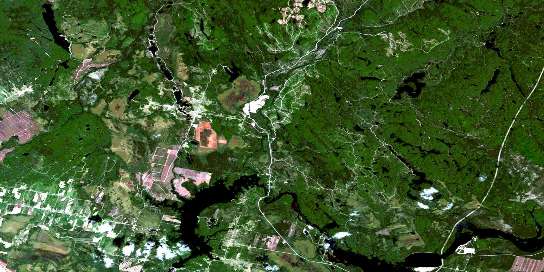 Air photo: Riviere Alex Satellite Image map 022D13 at 1:50,000 Scale