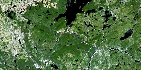 Air photo: Chutes-Des-Passes Satellite Image map 022E14 at 1:50,000 Scale