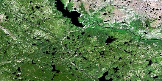 Air photo: Lac Lessard Satellite Image map 022F03 at 1:50,000 Scale