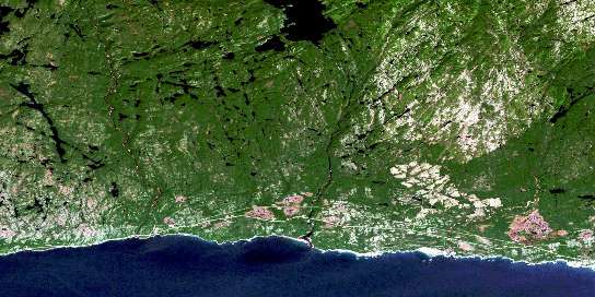 Air photo: Riviere Aux Graines Satellite Image map 022I06 at 1:50,000 Scale