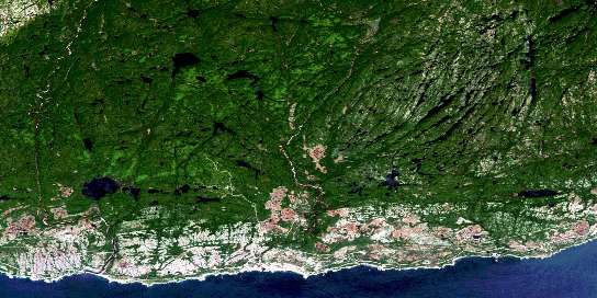 Air photo: Riviere-Au-Tonnerre Satellite Image map 022I07 at 1:50,000 Scale
