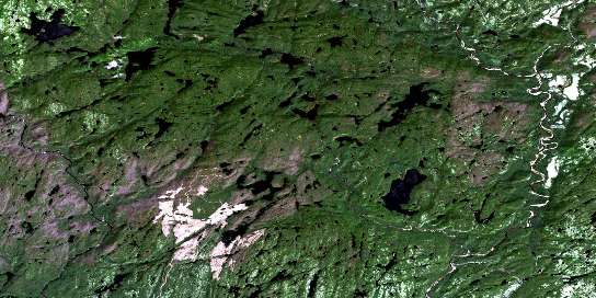 Air photo: Lac Esnault Satellite Image map 022I09 at 1:50,000 Scale