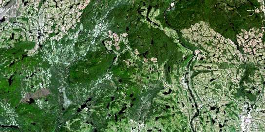 Air photo: Riviere Durfort Satellite Image map 022L02 at 1:50,000 Scale