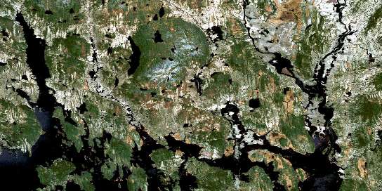 Air photo: Baie Bellevue Satellite Image map 022L15 at 1:50,000 Scale