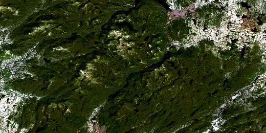 Air photo: Lac Brue Satellite Image map 022M01 at 1:50,000 Scale