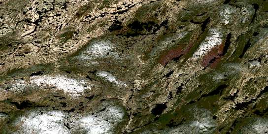 Lac Pambrun Satellite Map 022M10 at 1:50,000 scale - National Topographic System of Canada (NTS) - Orthophoto