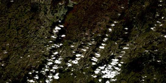 Air photo: Lac Indicateur Satellite Image map 022M13 at 1:50,000 Scale
