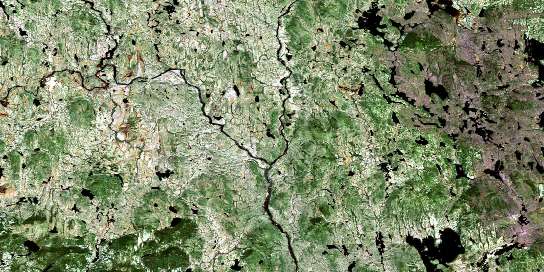 Air photo: Riviere Du Hibou Satellite Image map 022N05 at 1:50,000 Scale
