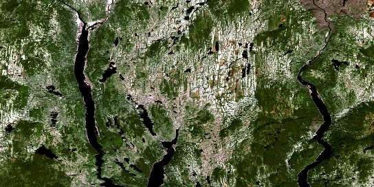 Air photo: Lac La Fouille Satellite Image map 022N14 at 1:50,000 Scale