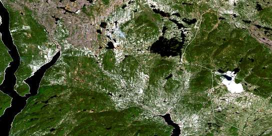 Air photo: Lac Barbel Satellite Image map 022N16 at 1:50,000 Scale