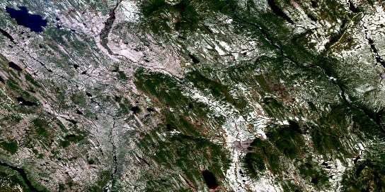 Rapide Du Diable Satellite Map 022O15 at 1:50,000 scale - National Topographic System of Canada (NTS) - Orthophoto