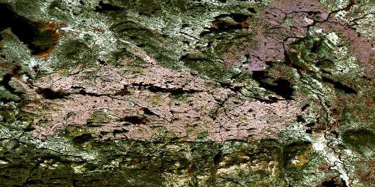 Domagaya Lake Satellite Map 022P15 at 1:50,000 scale - National Topographic System of Canada (NTS) - Orthophoto