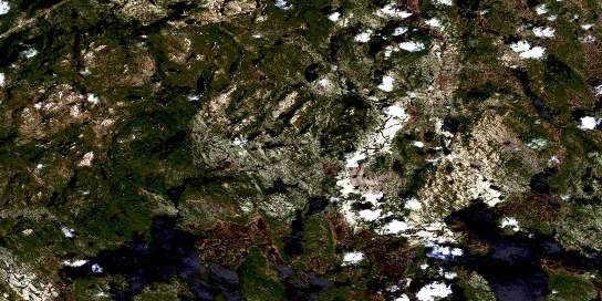 Air photo: Lac Assigny Satellite Image map 023A03 at 1:50,000 Scale