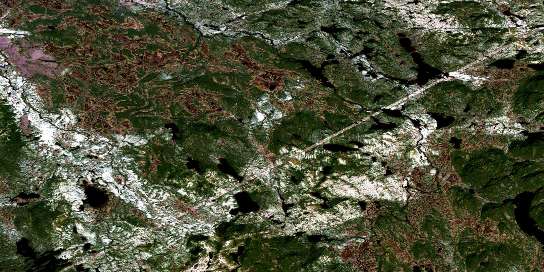 No Title Satellite Map 023A06 at 1:50,000 scale - National Topographic System of Canada (NTS) - Orthophoto