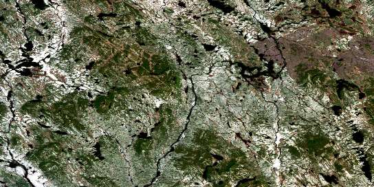 Air photo: Lac Felix Satellite Image map 023B07 at 1:50,000 Scale