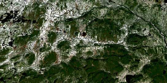 Air photo: Lac Marsac Satellite Image map 023C04 at 1:50,000 Scale