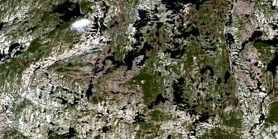 Air photo: Lac Despinolles Satellite Image map 023C11 at 1:50,000 Scale