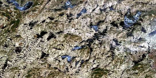 Air photo: Lac Desilets Satellite Image map 023C13 at 1:50,000 Scale