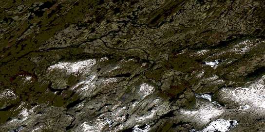Air photo: Lac Manet Satellite Image map 023D06 at 1:50,000 Scale