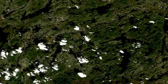 Air photo: Lac Daran Satellite Image map 023D13 at 1:50,000 Scale