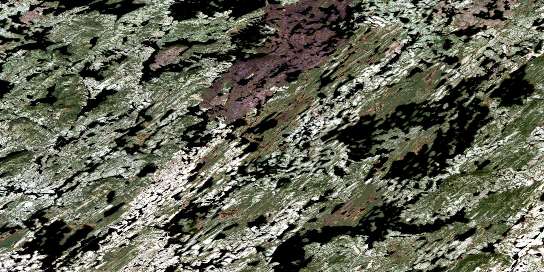 Lac Patamisk Satellite Map 023D14 at 1:50,000 scale - National Topographic System of Canada (NTS) - Orthophoto