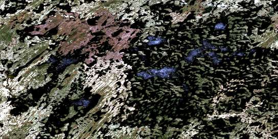 Air photo: Lac Naococane Satellite Image map 023D15 at 1:50,000 Scale