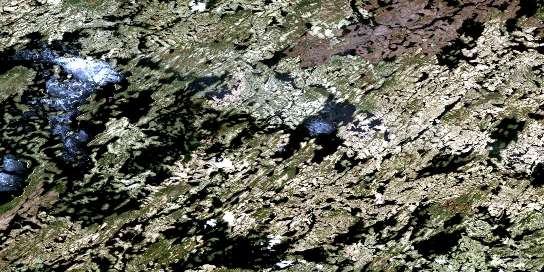 Air photo: Nitchequon Satellite Image map 023E02 at 1:50,000 Scale