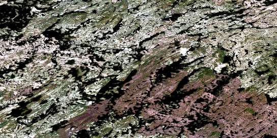 Lac Taffanel Satellite Map 023E07 at 1:50,000 scale - National Topographic System of Canada (NTS) - Orthophoto