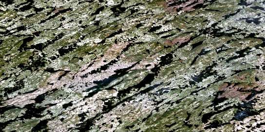 Air photo: Lac Square Rock Satellite Image map 023E10 at 1:50,000 Scale