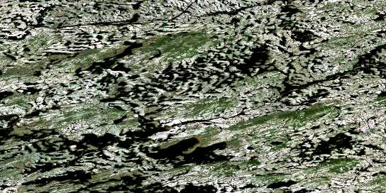 Lac Laribosiere Satellite Map 023E12 at 1:50,000 scale - National Topographic System of Canada (NTS) - Orthophoto
