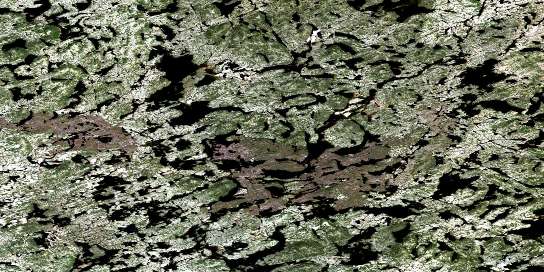 Lac Bordier Satellite Map 023E14 at 1:50,000 scale - National Topographic System of Canada (NTS) - Orthophoto